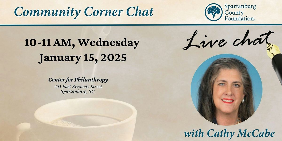 Live Chat with Cathy McCabe