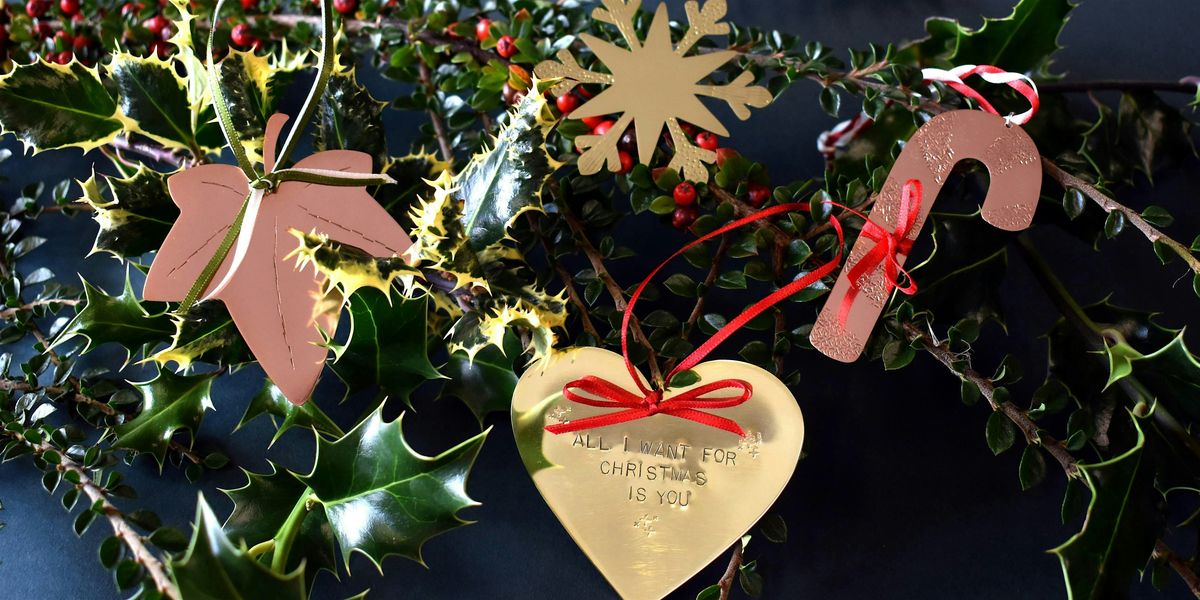 Copper and brass Christmas decoration making, half-day course