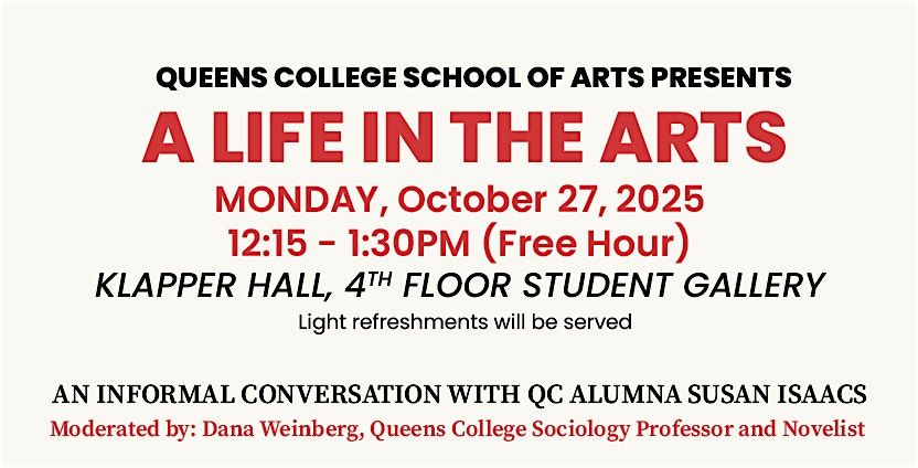 A Life in the Arts: An Informal Conversation with Susan Isaacs