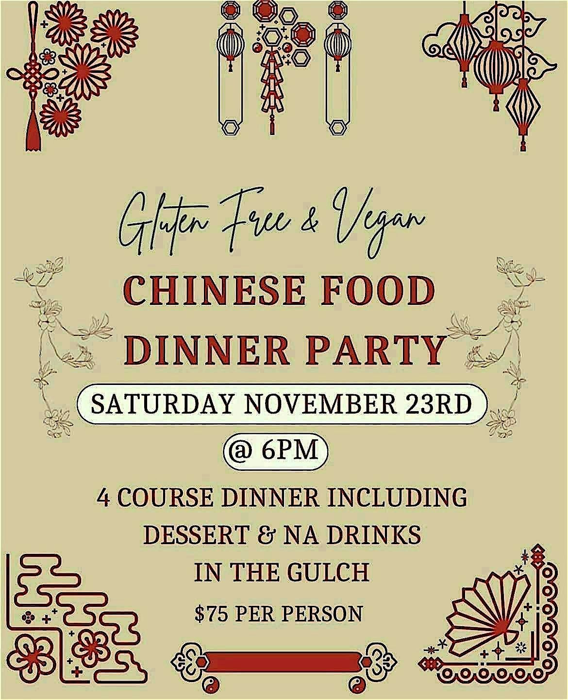 Gluten-Free & Vegan Chinese Food Dinner Party in Nashville