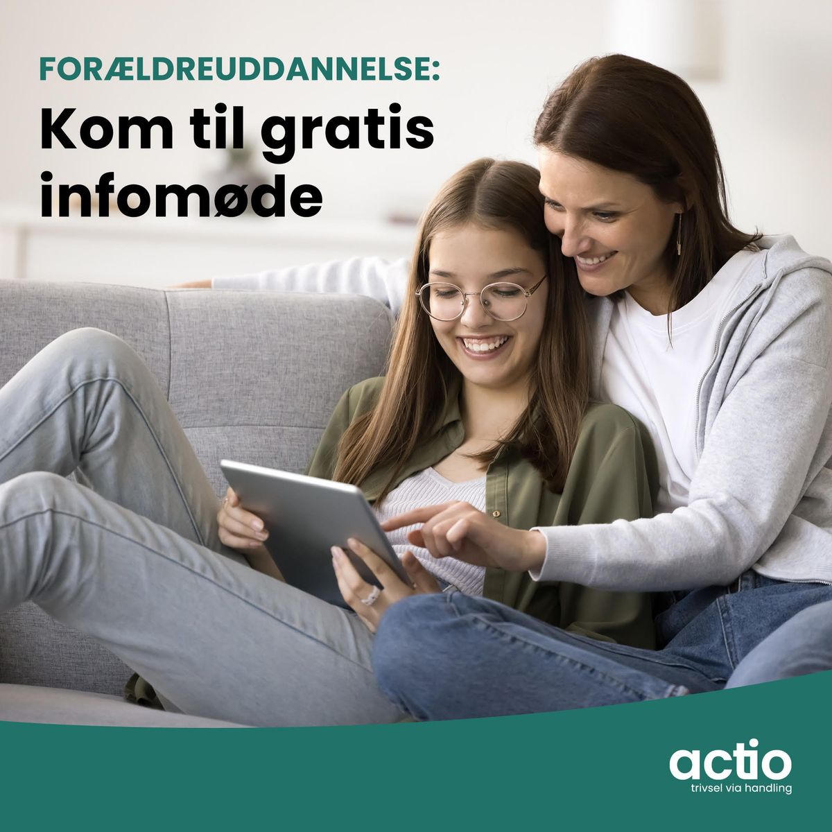 Infom\u00f8de om for\u00e6ldreuddannelse hos Actio