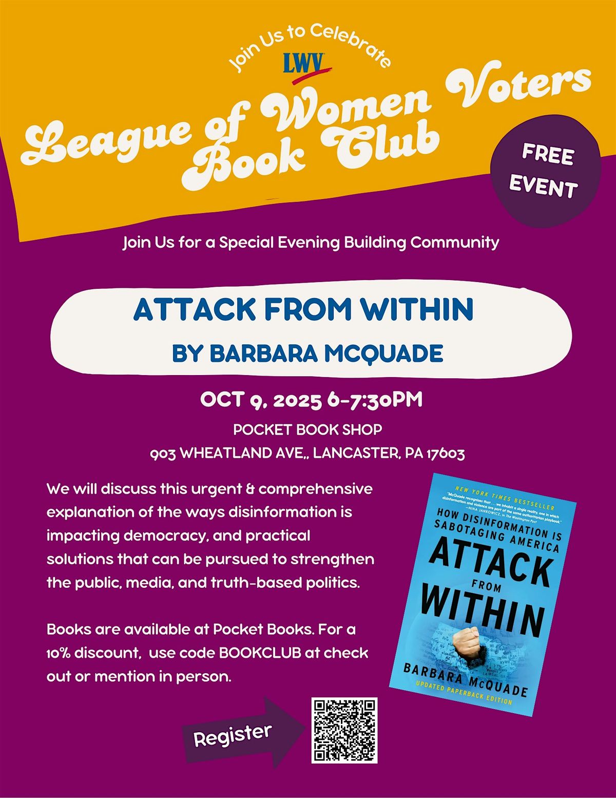 League of Women Voters Book Club