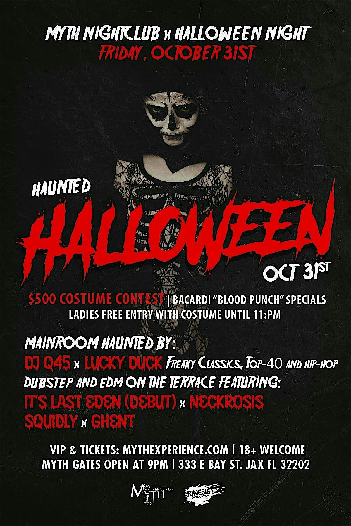 Haunted Halloween at Myth Nightclub | Friday 10.31.25
