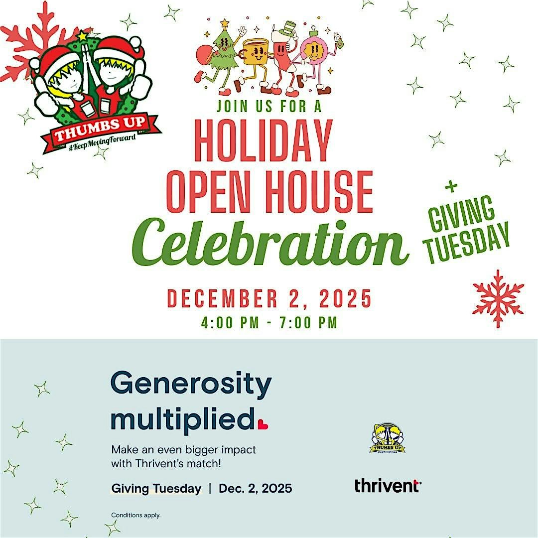 Thumbs Up Holiday Open House & Giving Tuesday