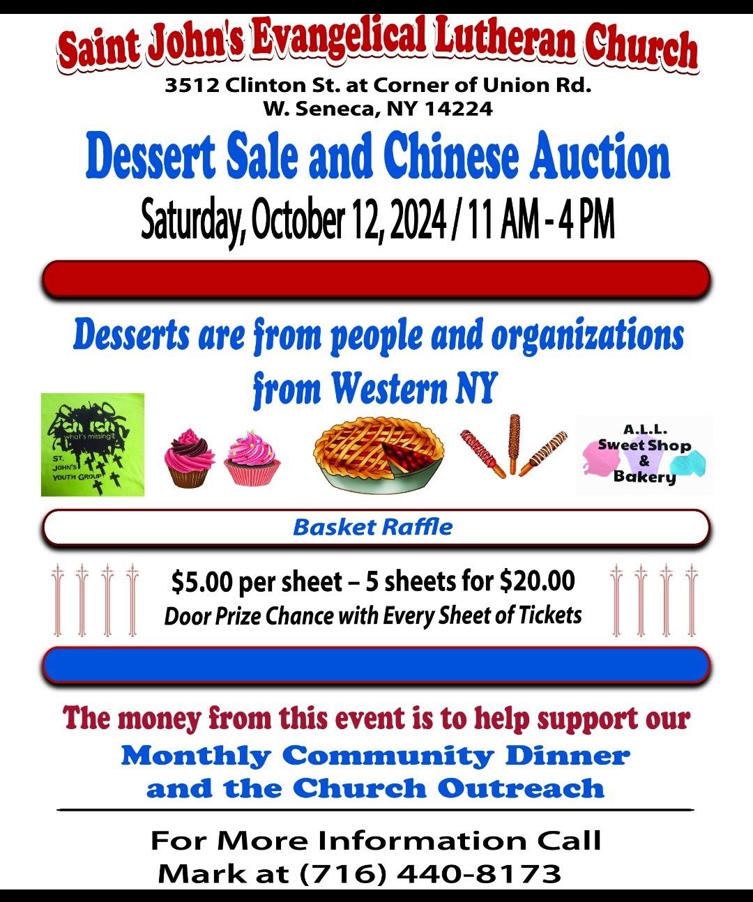 Dessert Sale & Chinese Auction 