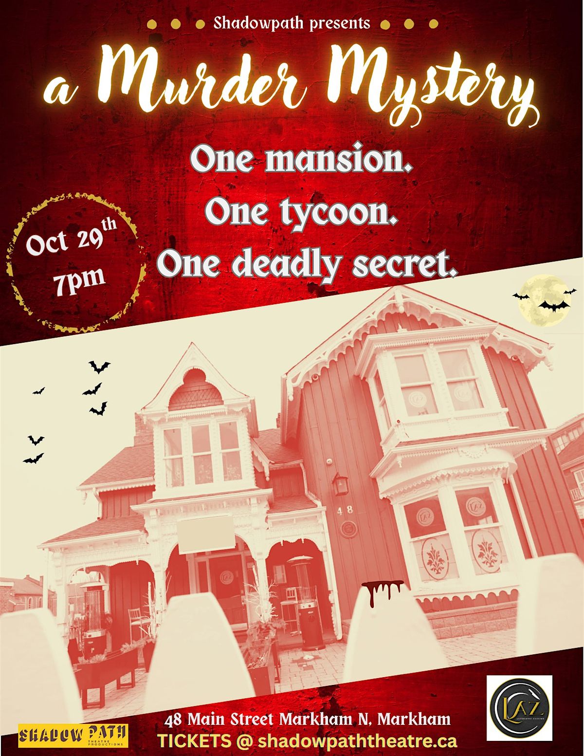 Who Killed Mr. M?  A M**der Mystery at Laz Authentic Cuisine