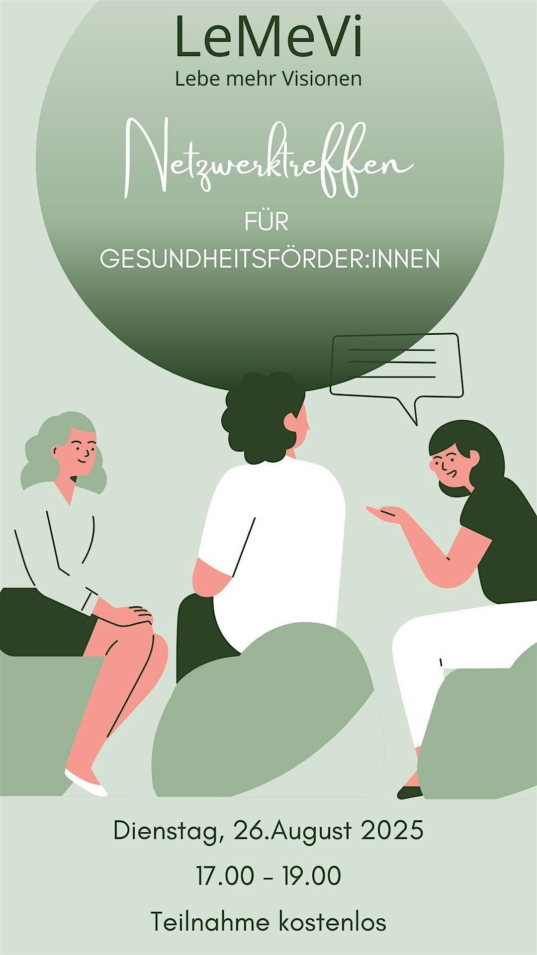 Netzwerktreffen f\u00fcr Gesundheitsf\u00f6rder:innen