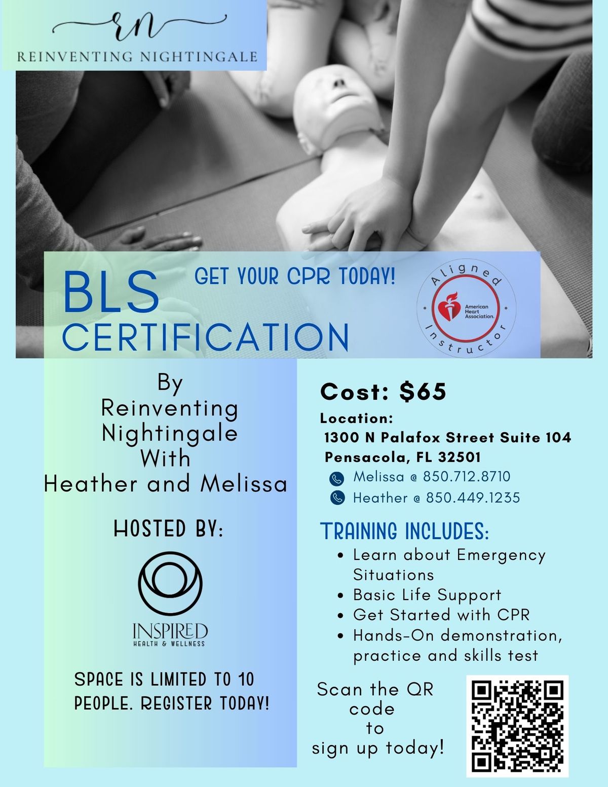 BLS certification at Inspired Health and Wellness