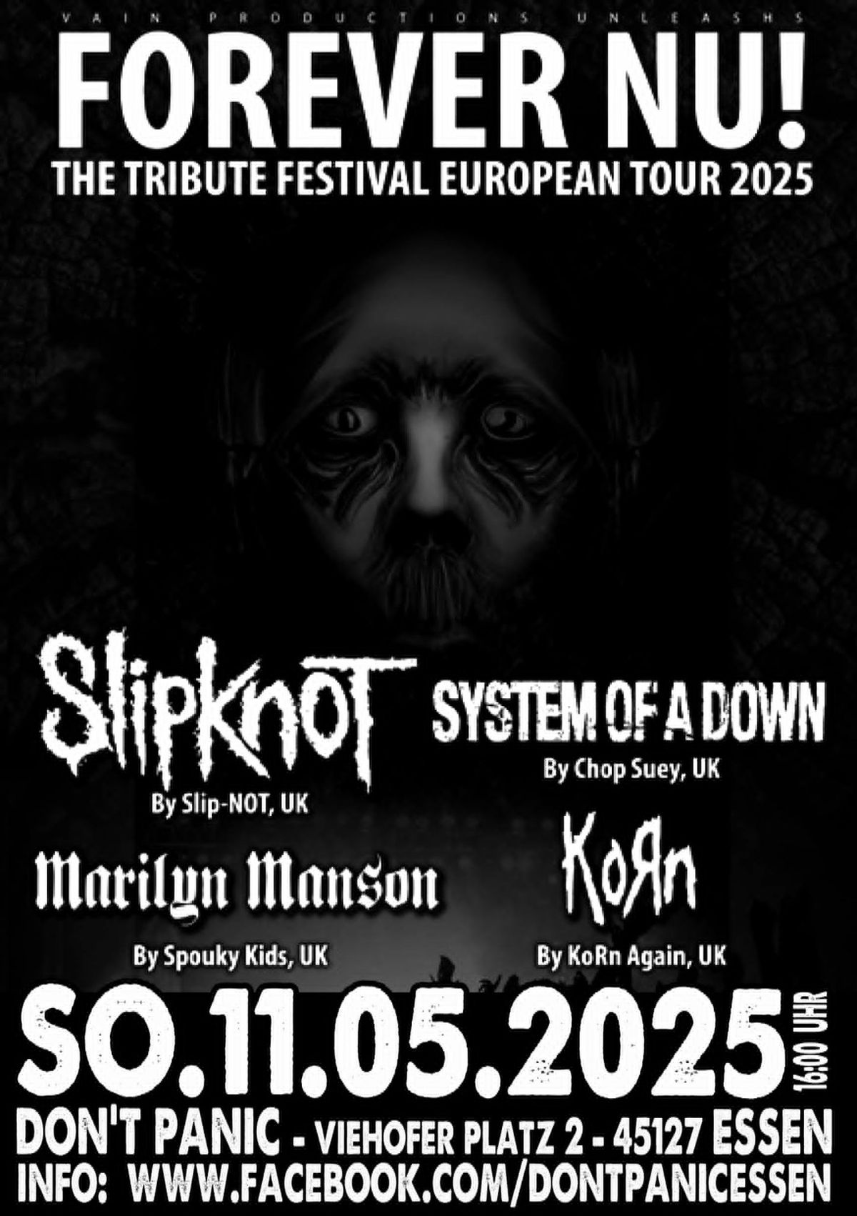 Tribute: Slipknot (SLIP-NOT) & System OAD (CHOP SUEY) & KORN Again & M. Manson (Spouky Kids)