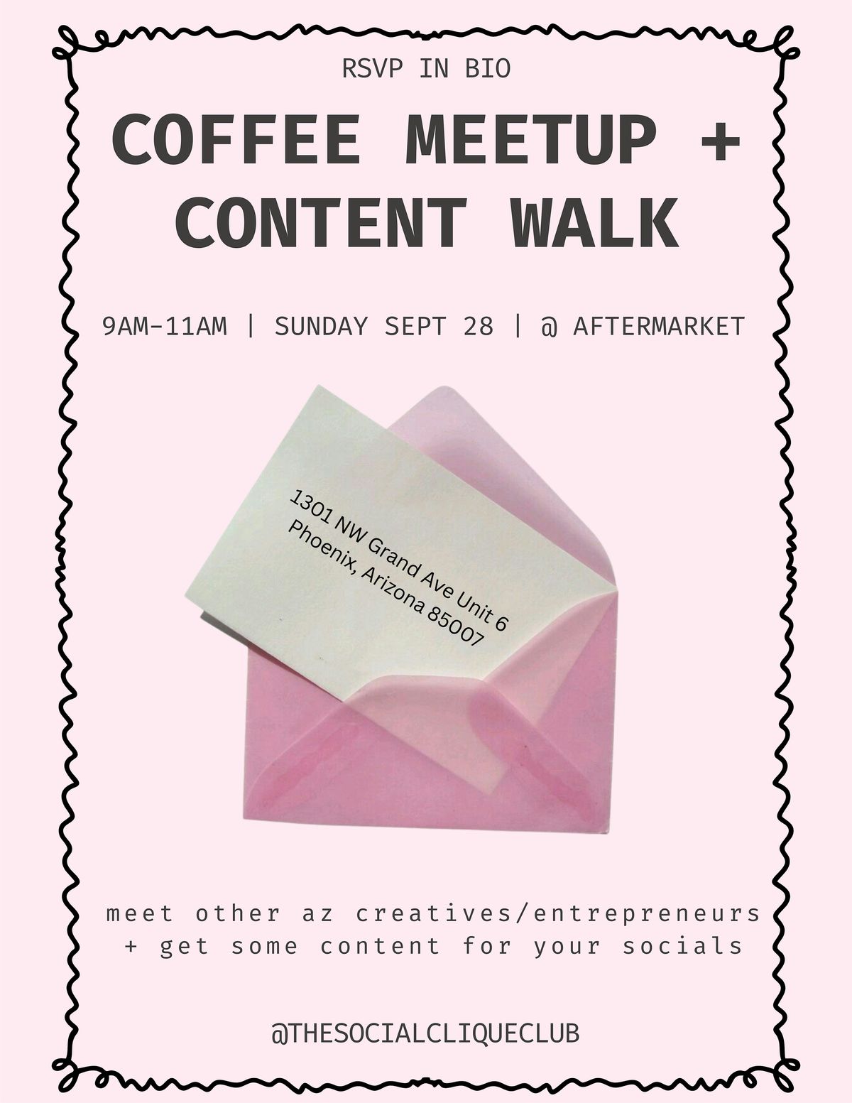 Coffee Meet-up + Content Walk | The Social Clique Club