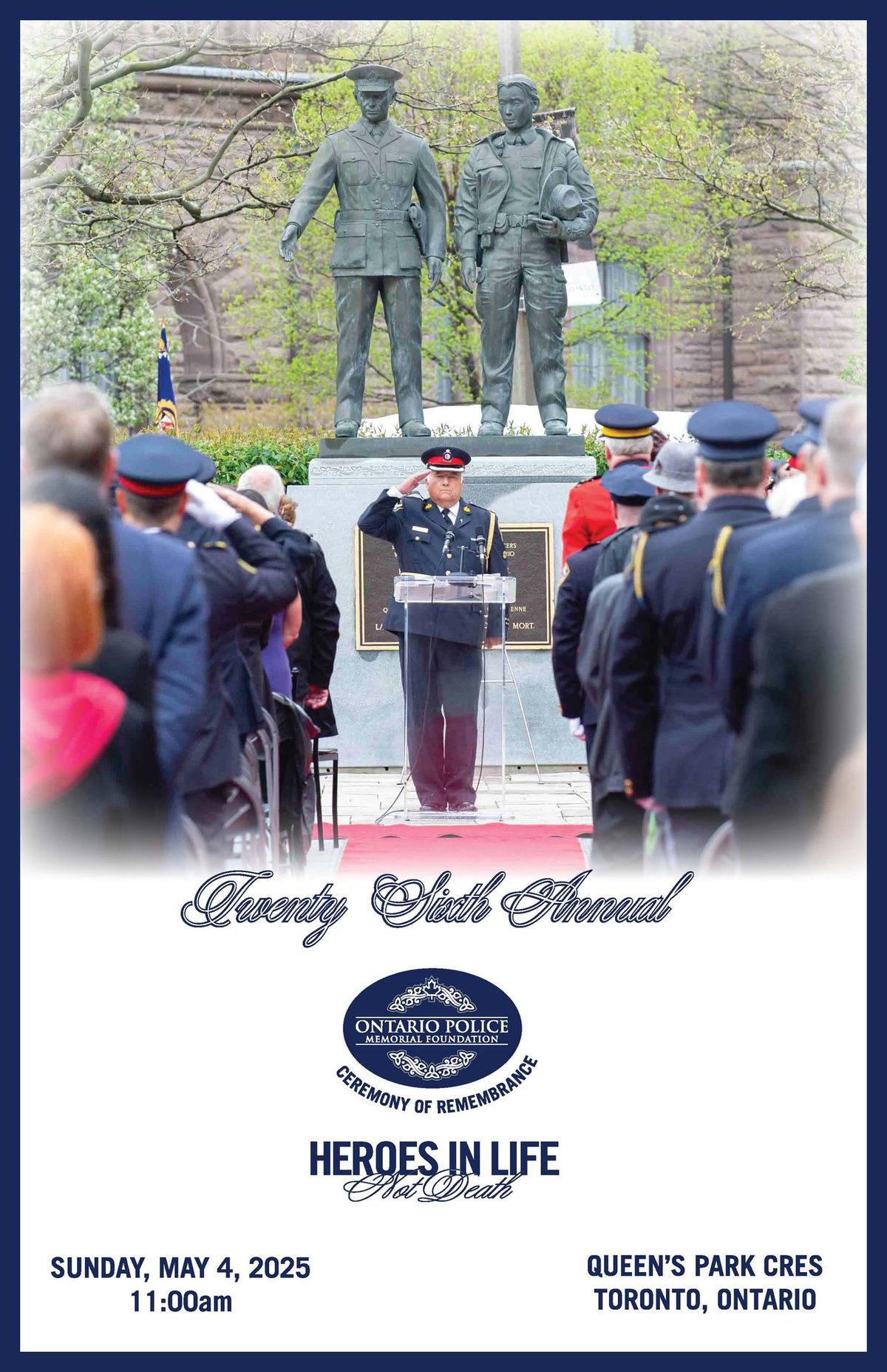 26th Annual Ontario Police Memorial Foundation Ceremony of Remembrance