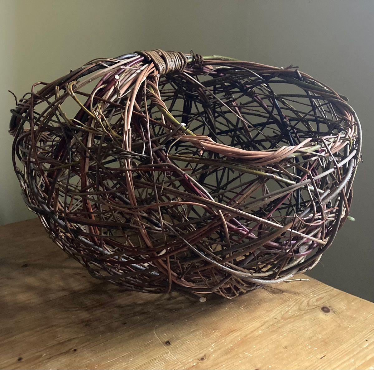 Random weave garden basket 