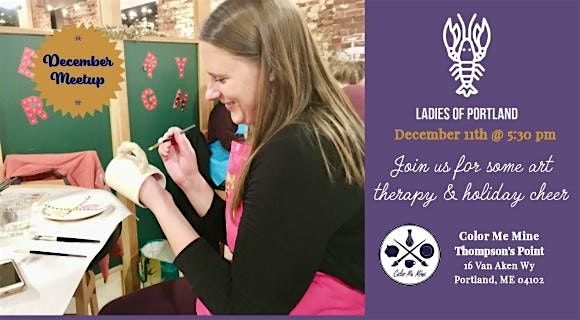 Ladies of Portland | Pottery Painting @ Color Me Mine