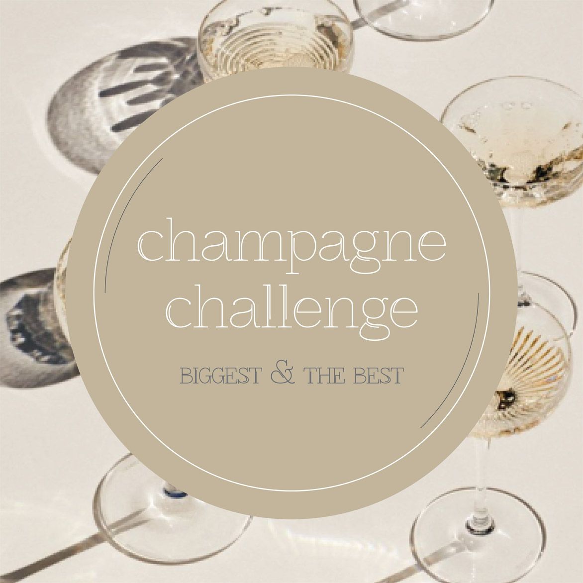 CHAMPAGNE CHALLENGE - May 17 at Lunetta Santa Monica