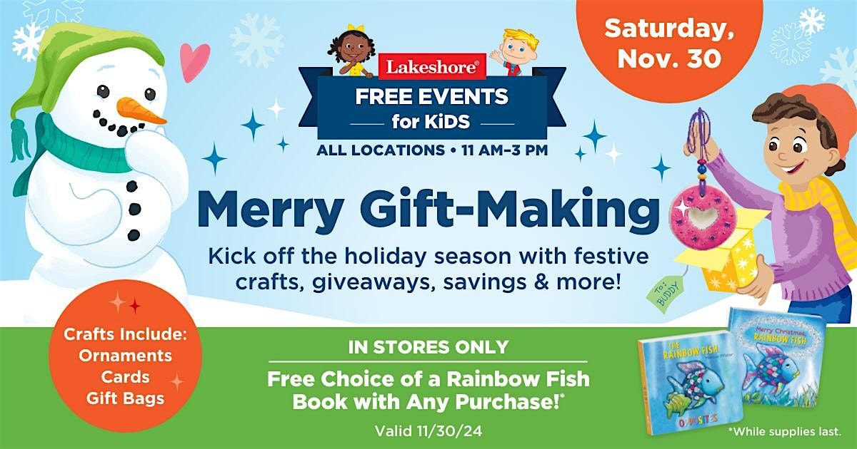 Free Kids Event: Merry Gift-Making (Sterling Heights)