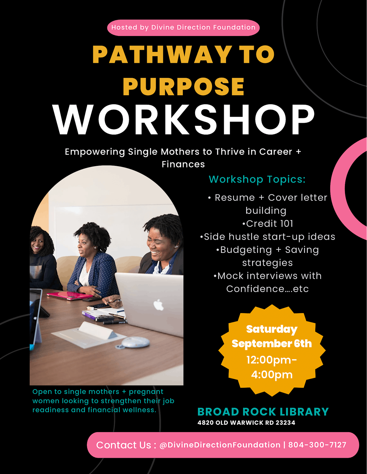 Pathway To Purpose : Workforce + Financial Readiness Workshop