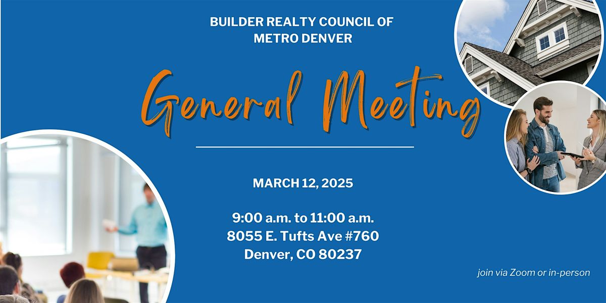 March 12 BRC General Meeting