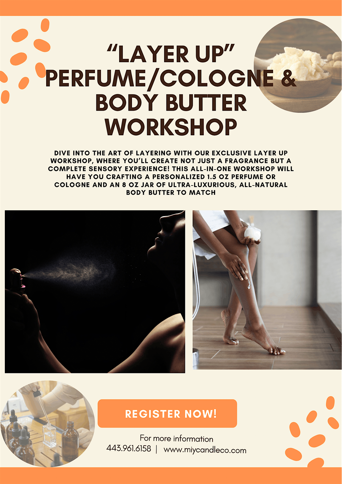 Perfume\/Cologne Making & Body Butter Workshop "Layer Up"