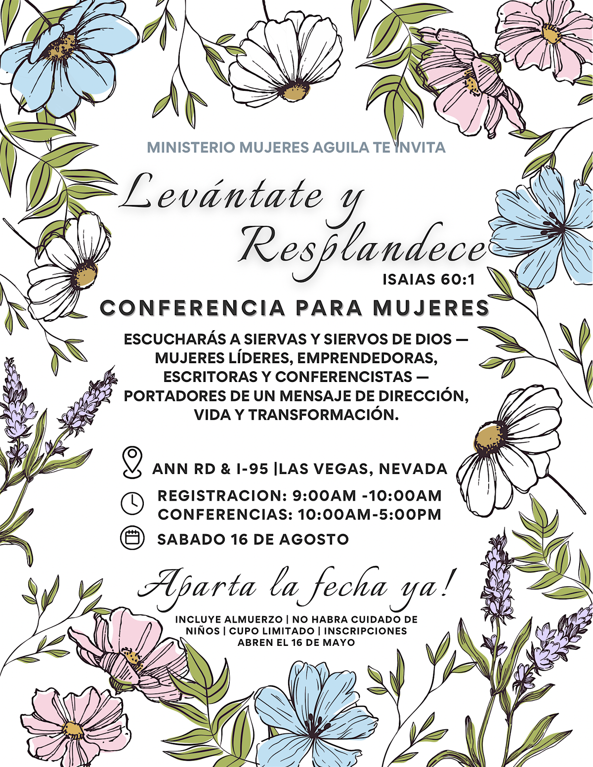 Levantate y Resplandece! Conferencia Para Mujeres