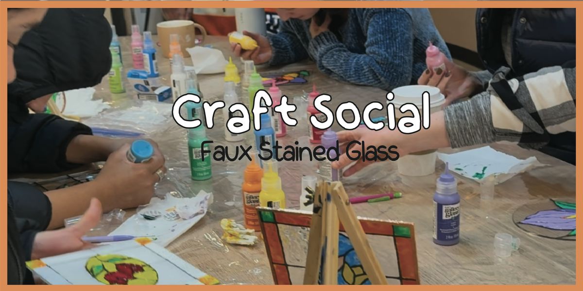 Craft Social: Faux Stained Glass