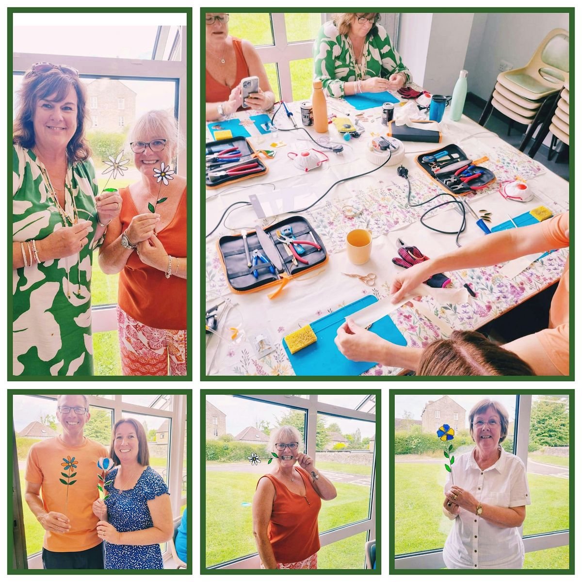 Beginners Creative Stained Glass Flowers Workshop