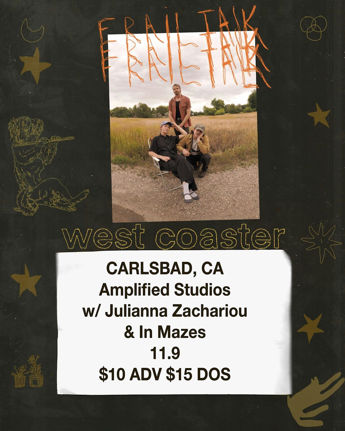 Frail Talk, Julianna Zachariou, In Mazes @ Amplified Studios