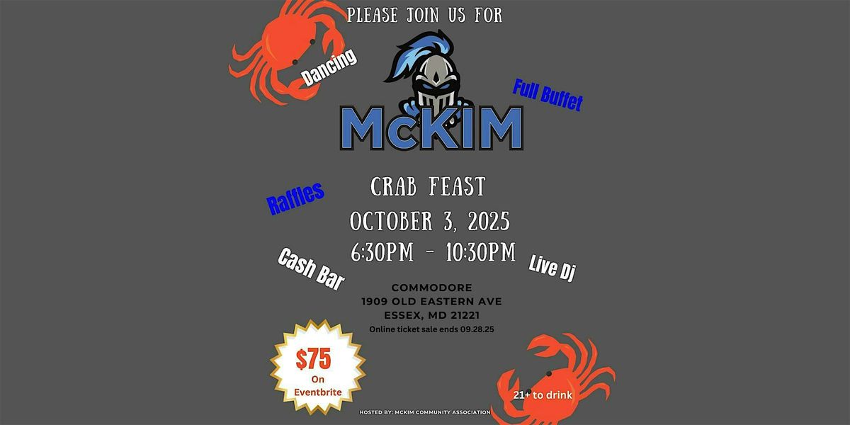 2nd Annual McKim Crab Feast