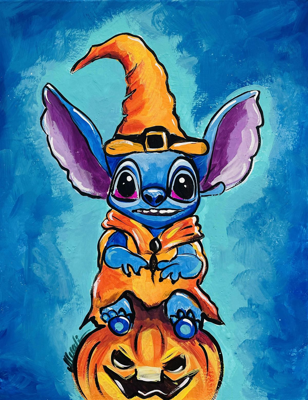 Halloween Sip n Paint Morning - Stitch