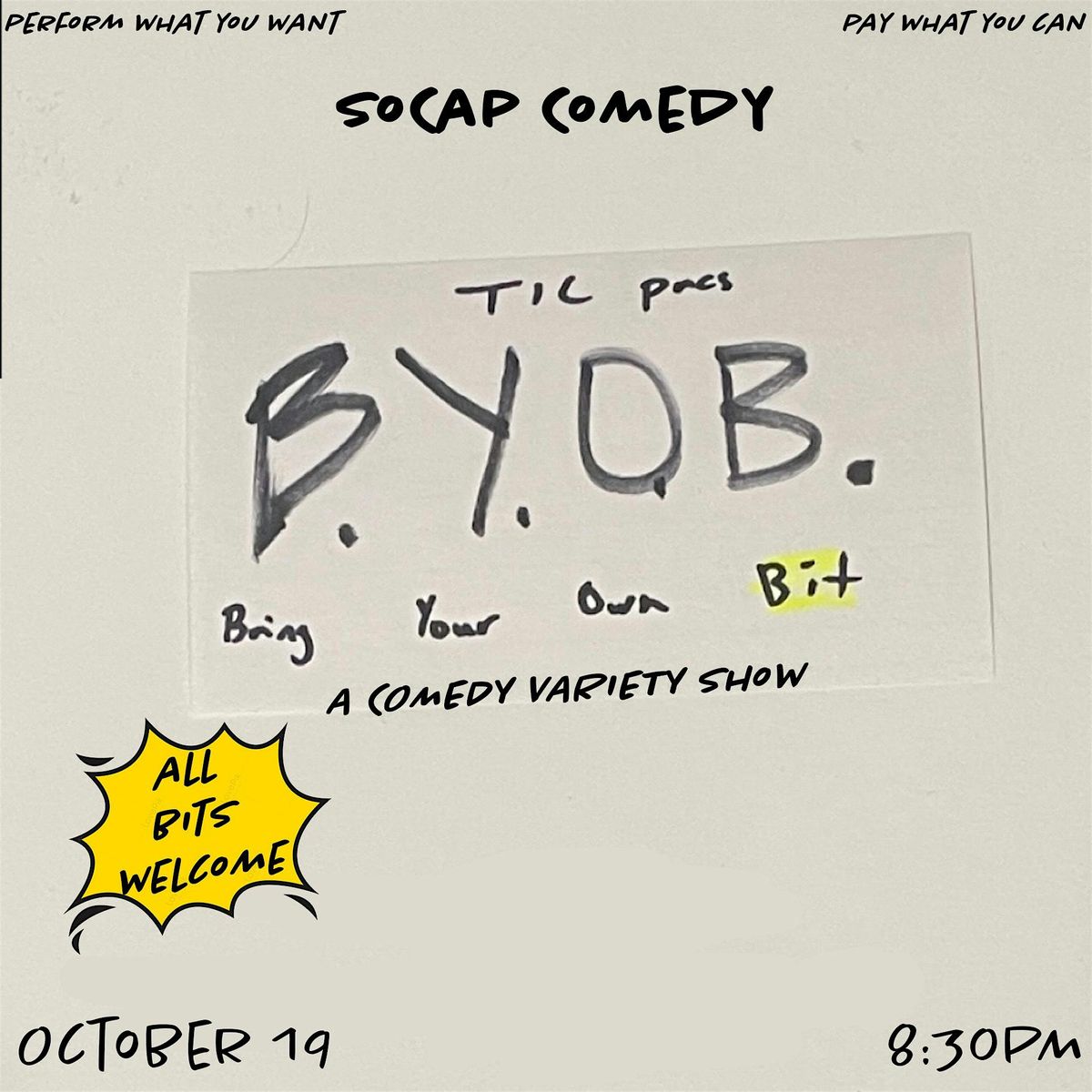 BYOB (bring your own bit)