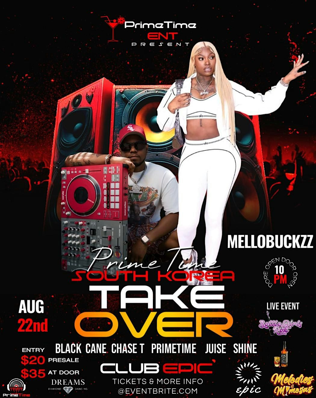 PrimeTime presents MELLOBUCKZZ @ CLUB EPIC