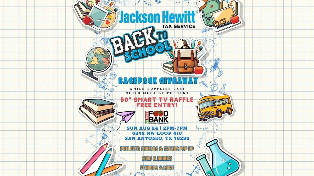 Jackson Hewitt's Back to School Backpack Giveaway Bash