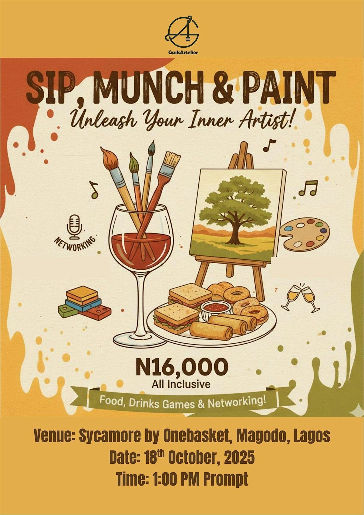 Paint Munch And Sip Sycamore By Onebasket Lagos 18 October 2025 paint-munch-and-sip-sycamore-by-onebasket-lagos-18-october-2025