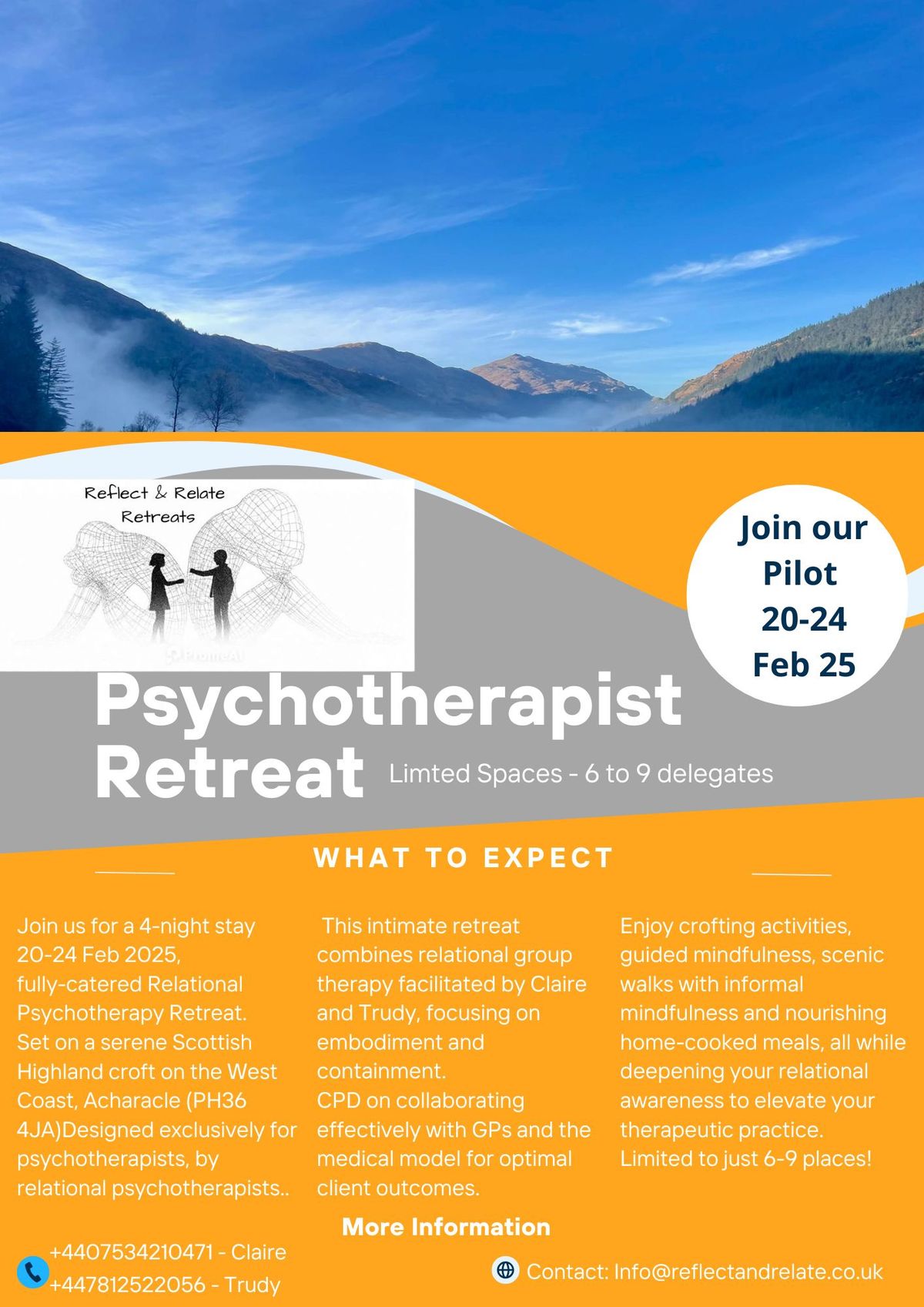 Reconnect, Reflect, Renew Therapy Retreat for Psychotherapists