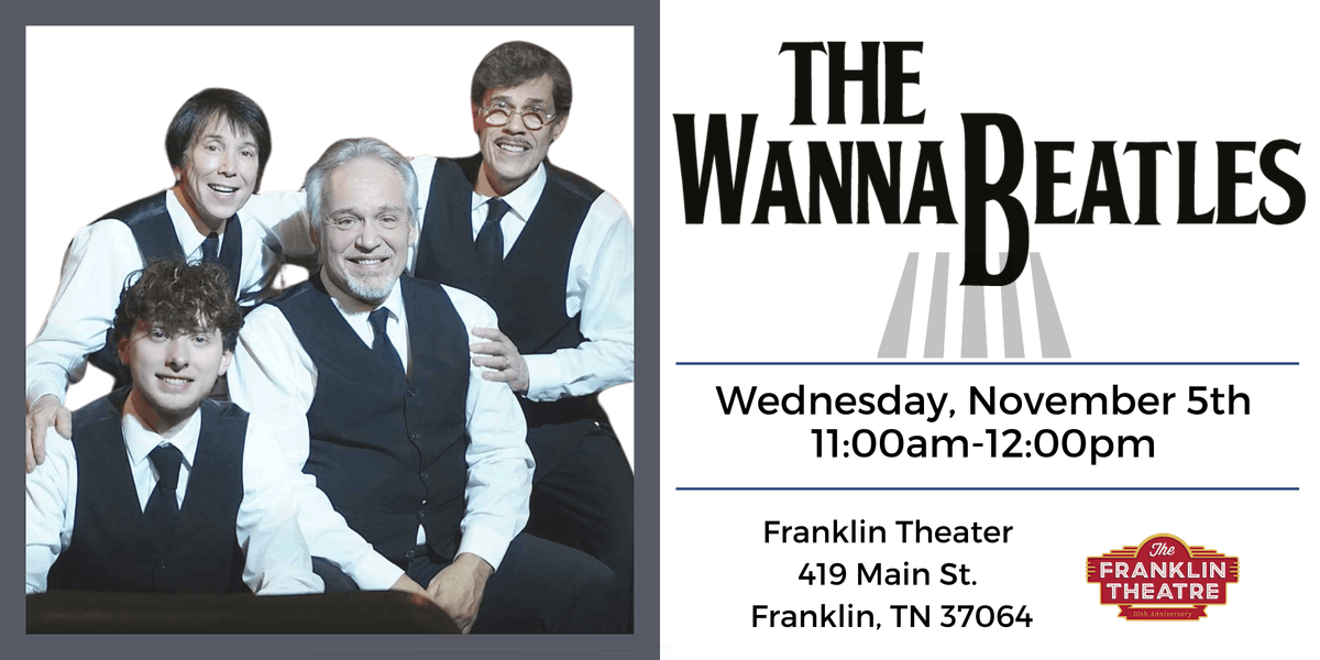 Music for Seniors Free Daytime Concert w\/ The WannaBeatles
