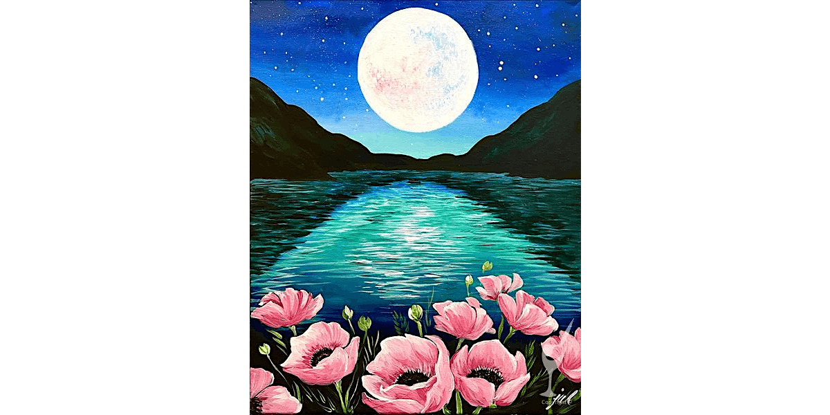 Moonlit Poppy Field - Mother's Day - Paint and Sip in Houston | Classpop!\u2122