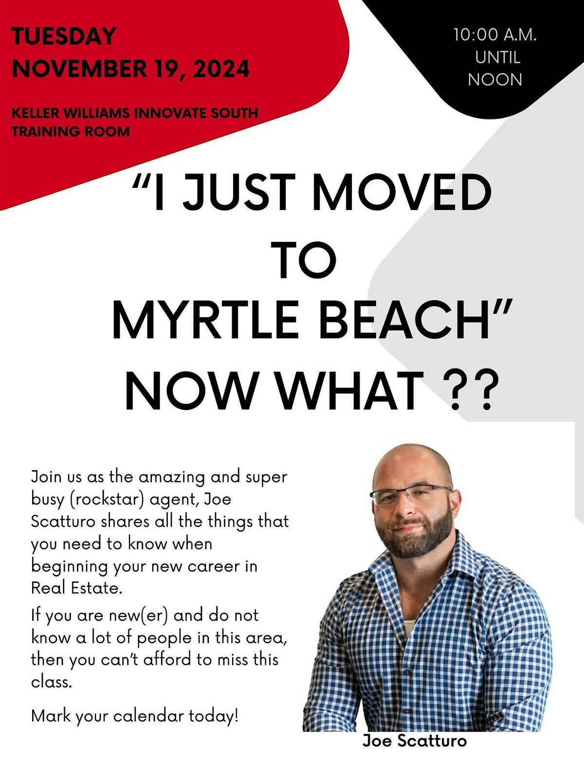 "I Just Moved to Myrtle Beach, Now What?"