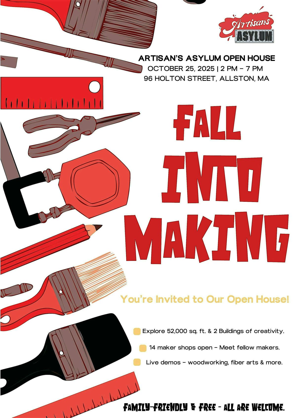 Artisan's Asylum Open House: Fall into Making!