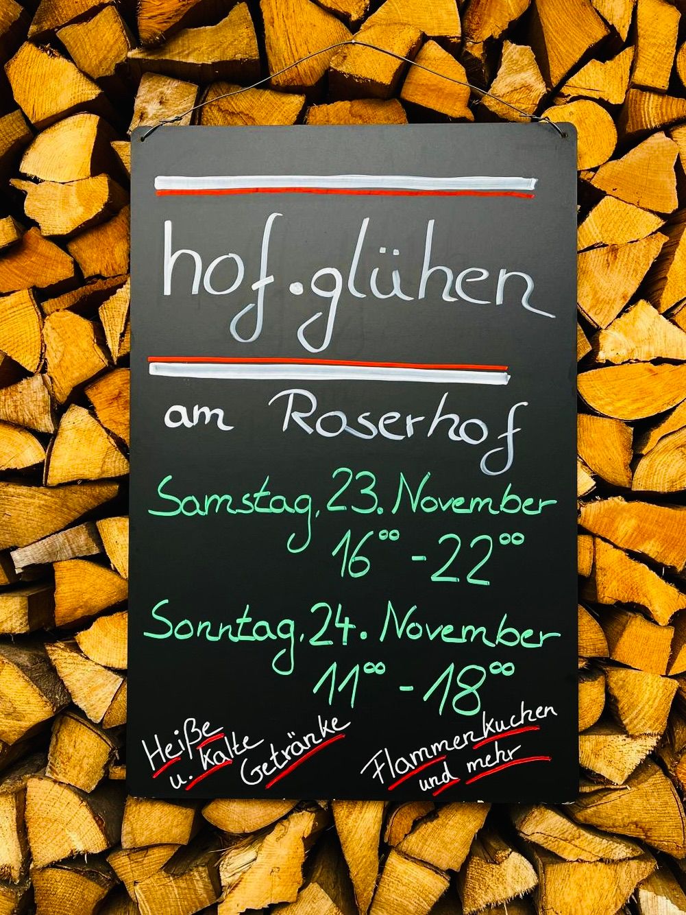 hof.gl\u00fchen am Roserhof - Samstag, 23. November