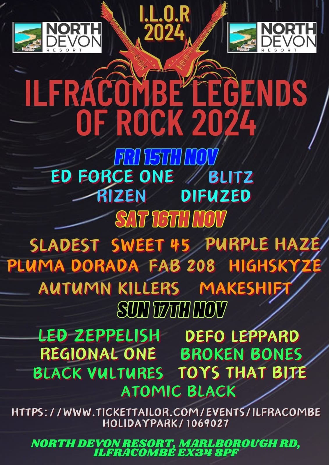 ILFRACOMBE LEGENDS OF ROCK 2024