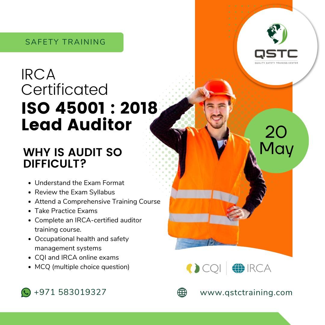ISO 45001:2018 Lead Auditor Training Course | Occupational Health & Safety Management System 