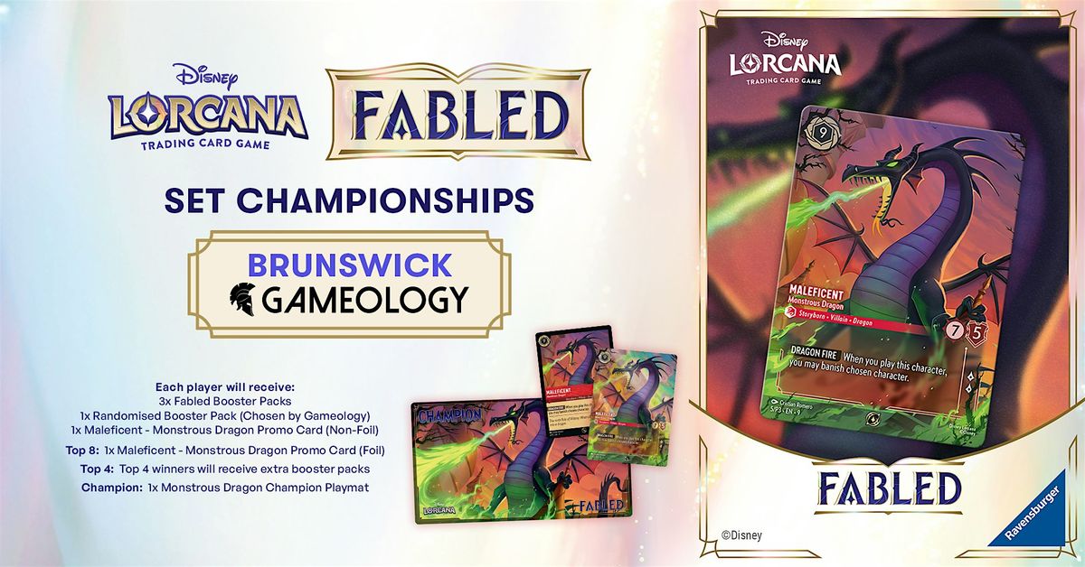 LORCANA - Fabled Set Championship - Gameology BRUNSWICK - 05\/10\/25
