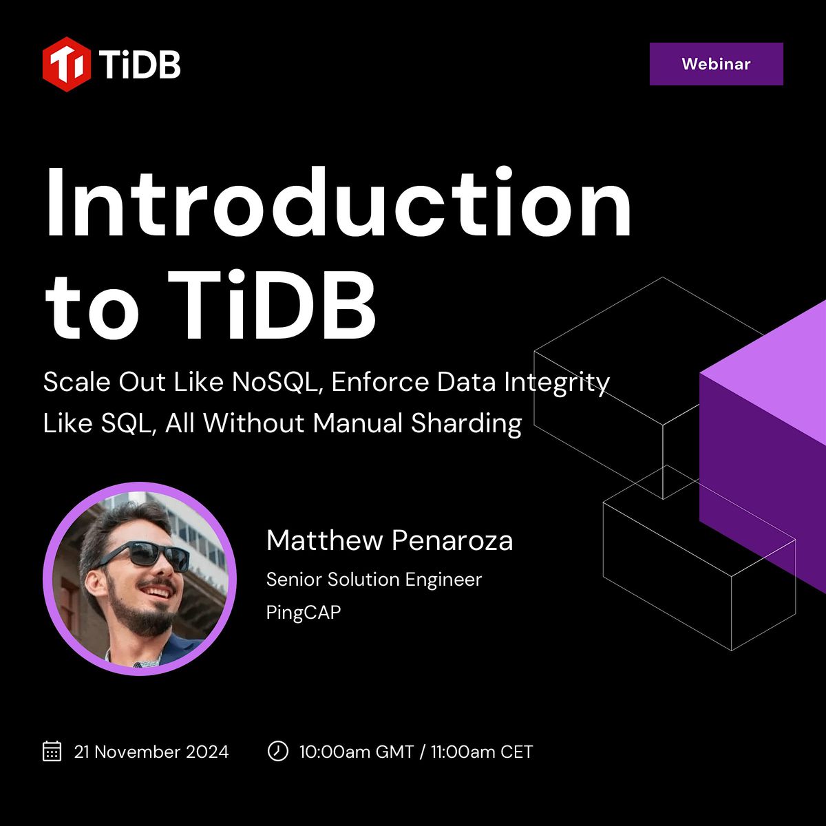 Introduction to TiDB - Open Source Distributed SQL