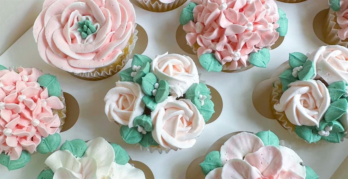 Dallas Garden Party Cupcakes: Learn to Decorate Floral Cupcakes in DTX