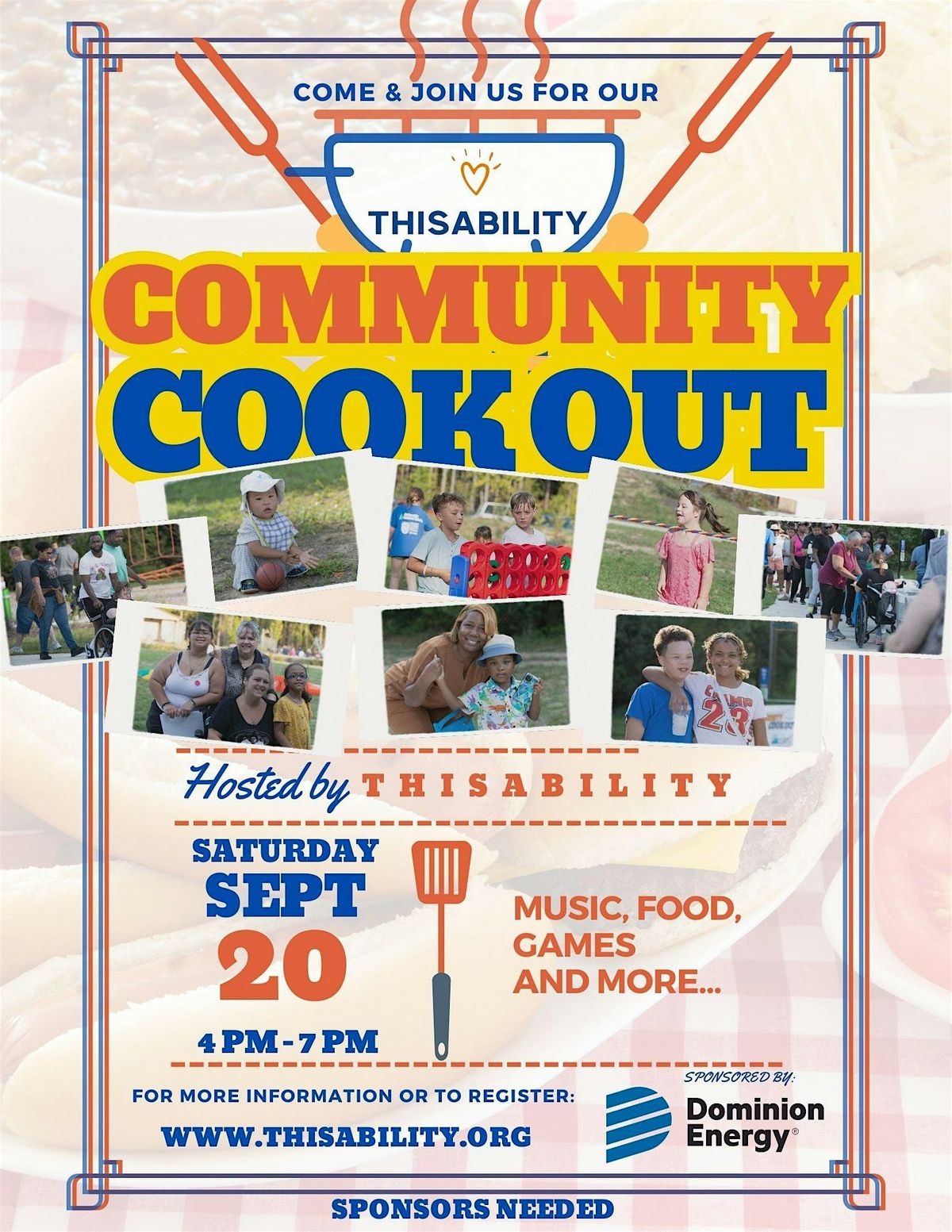 Community Cookout, 135 W Tabb St, Petersburg, 20 September 2025