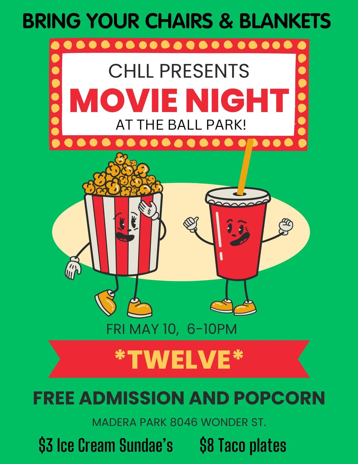 Citrus Heights Little League Annual Family Movie Night