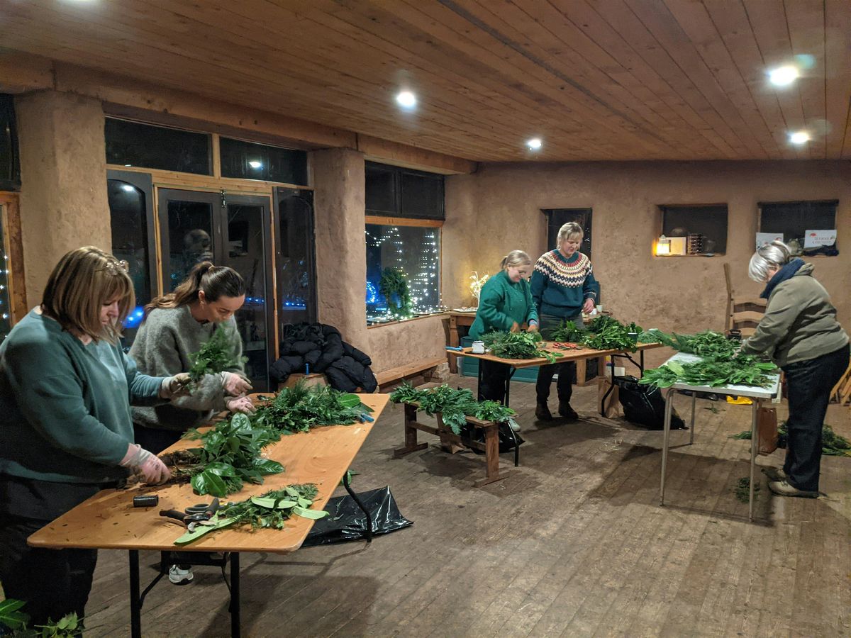 Twilight Christmas Wreath Making