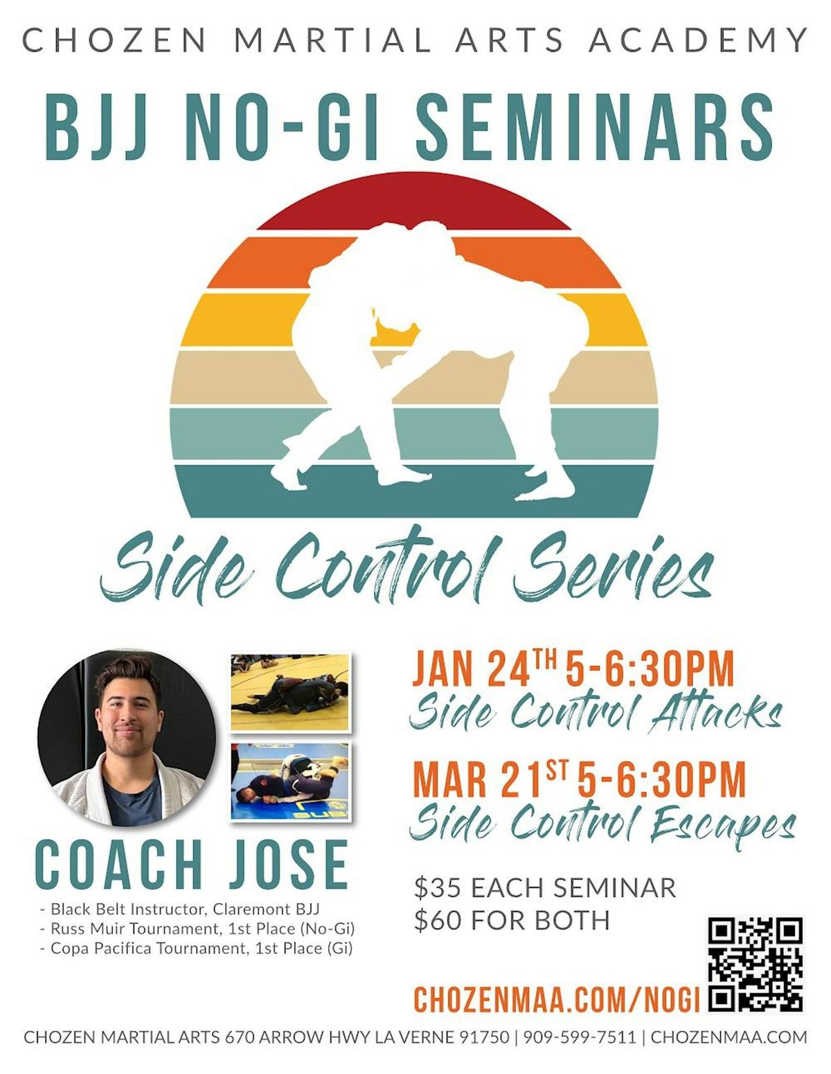 BJJ No Gi Side Control Series 1 of 2 with Coach Jose