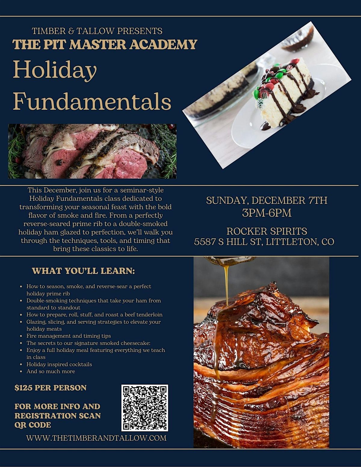 Timber & Tallow Presents The Pit Master Academy: Holiday Funamentals