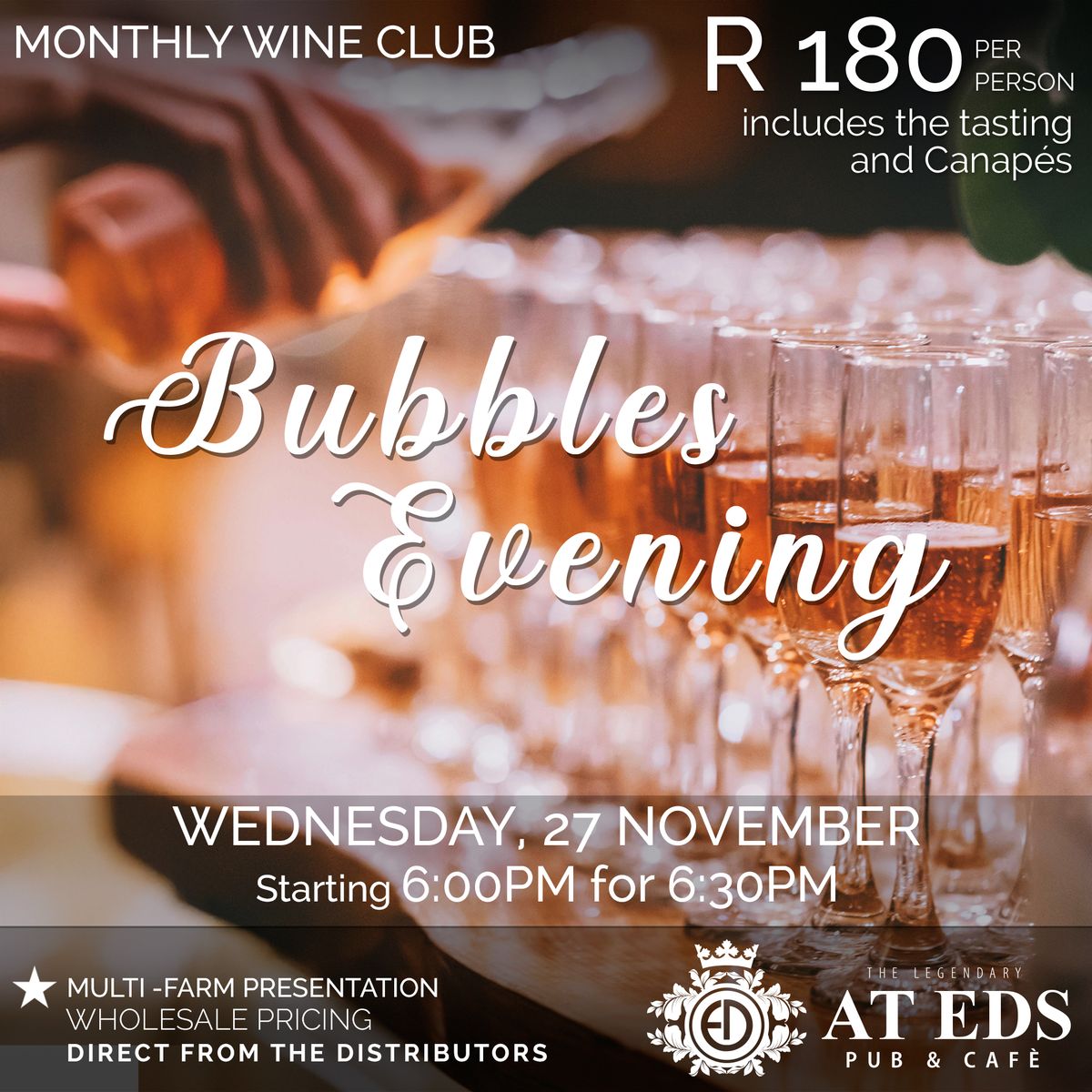 Wine Club Bubbles Evening