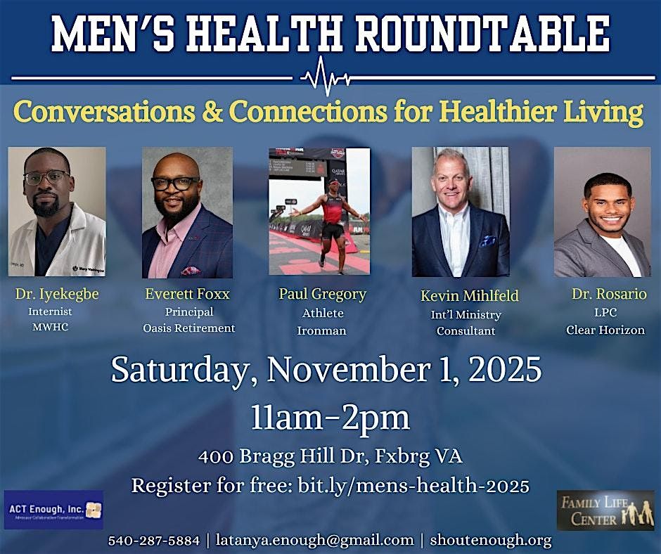 Men's Health Roundtable: Conversations & Connections for Healthy Living